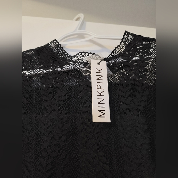 Mini Black Lace Minkpink Dress - Picture 4 of 4